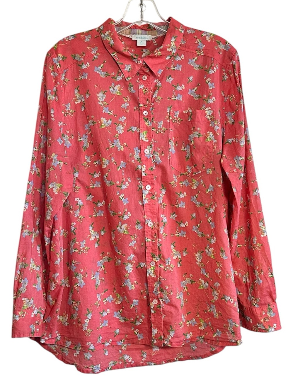 Sundance Coral Floral Button-Down Shirt